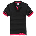 2018 Summer Polo Shirt Men Short Sleeve Breathable Cotton Casual Short Sleeve Mens Polo Shirts Lovers Women Polo-black rose-XS-JadeMoghul Inc.