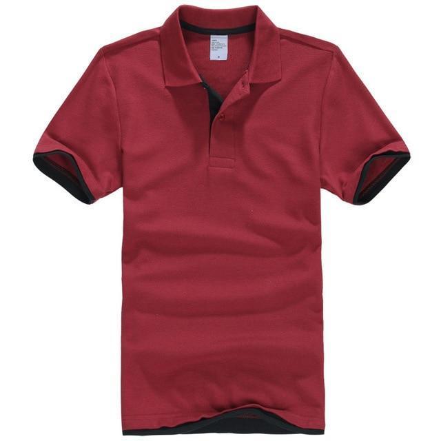 2018 Summer Polo Shirt Men Short Sleeve Breathable Cotton Casual Short Sleeve Mens Polo Shirts Lovers Women Polo-red black-XS-JadeMoghul Inc.