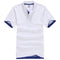 2018 Summer Polo Shirt Men Short Sleeve Breathable Cotton Casual Short Sleeve Mens Polo Shirts Lovers Women Polo-white blue-XS-JadeMoghul Inc.