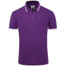 2018 Summer Style Cotton Man Polo Shirts Solid Color Short Sleeve Slim Breathable Famous Brand Men's Polos Shirts Male Tops XXXL-Purple-XS-JadeMoghul Inc.