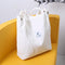 2018 Women Corduroy Canvas Tote Ladies Casual Shoulder Bag Foldable Reusable Shopping Bags Beach Bag Female Cotton Cloth Handbag-White-JadeMoghul Inc.