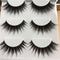 Fashion Style Hot Sale 3 Pairs Natural Thick Black 3D False Eyelashes