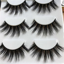 New Design Fashion Popular 3 Pairs Natural Thick Black 3D False Eyelashes