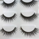 Fashion Style High Quality 3 Pairs Black Long 3D False Eyelashes