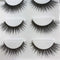 Fashion Style High Quality 3 Pairs Black Long 3D False Eyelashes