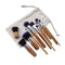 Women Fashion Bamboo Nylon 11 pcs Cosmetic Tool Brushes