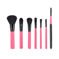 Fashion Popular Girl Necessity 7Pcs Rose Red Nylon Brushes