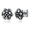 Antique Sun Flower Model Sterling Silver Stud Earrings