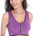 Women Pretension Front Zipper Sportswear Yoga Bra