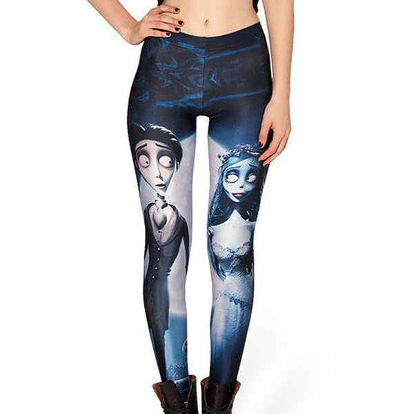 Woman Hot Sale Fashion Digital Printing Dead Bride Slim Leggings