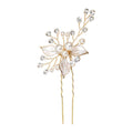 Fashion Handmade Pearl Leaf Branch Bride Alloy Hair Pin