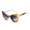 New Design Street Boy Popular Pattern Multicolor Cat Eye Sunglasses