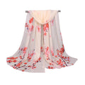 Fashion Multicolor Peach Blossom Female's Chiffon Scarf