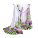 New Sale Peony Multi-color Female's Chiffon Scarf