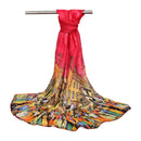 Hot Sale Cartoon City Female's Chiffon Scarf
