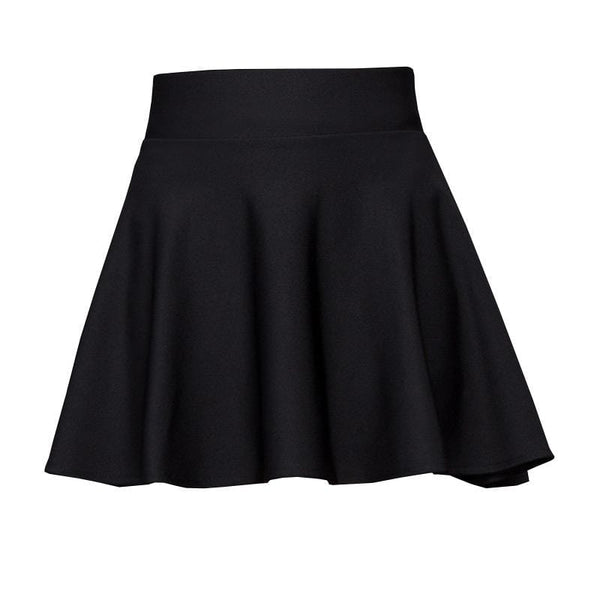 Woman Fashion Hot Sale High Waist Solid Color Pleated Skirt