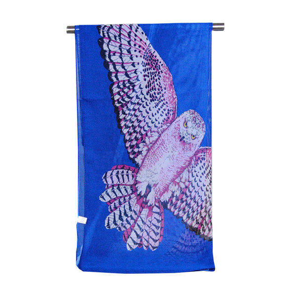 Fashion Multicolor Owl Female's Chiffon Scarf