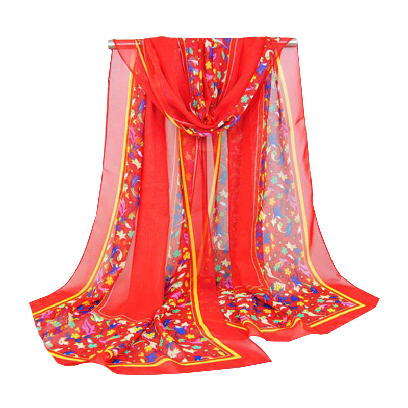Fashion Style Women Chiffon Soft Ladies Shawl Scarf