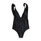 Ruffle Plunge Swimsuit Female Bandage Print Bikini