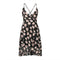 Woman Holiday Sexy Style Floral Strapless V-Neck Slim Dress