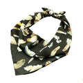 Women Graceful Square Shape Feather Painting Chiffon Scarf