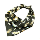 Women Graceful Square Shape Feather Painting Chiffon Scarf