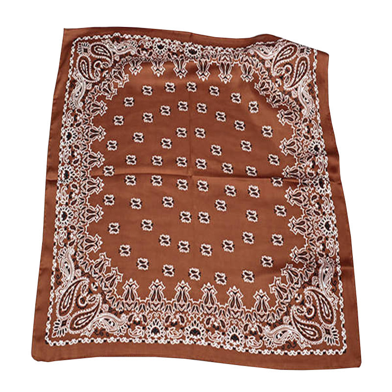New Female Elegant Large Smooth Silk Paisley Painting 70*70cm Scarf