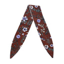 Women Elegant Pattern Classic Flowers Printed Slightness Small Scarf