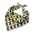 Cute Lady Funny Lambs Printed Trendy Chiffon Square Scarf