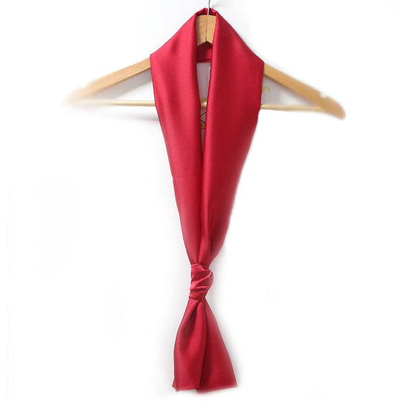 Elegant Women Classic Pattern Solid Color Slightness Double-layer Scarf