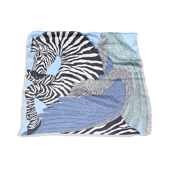New Fashion Colorful Horse Printed Trendy Smooth Silk Scarf