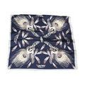 Elegant Office-Lady Exquisite Feather Printed Trendy Smooth Silk Scarf