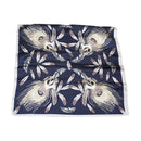 Elegant Office-Lady Exquisite Feather Printed Trendy Smooth Silk Scarf