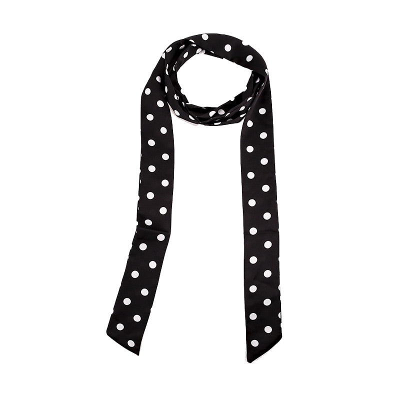 Elegant Women Classic Dot Pattern Slightness Chiffon Scarf