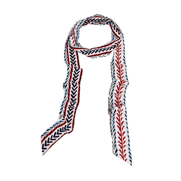 Elegant Women Classic Geometric Pattern Slightness Chiffon Scarf