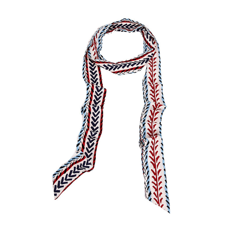 Elegant Women Classic Geometric Pattern Slightness Chiffon Scarf