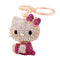 Fashion Pave Diamond Cute Kitten Alloy Keychain