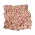 Fashion Nostalgia Solid Color Gridding Pattern Square Headscarf