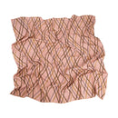 Fashion Nostalgia Solid Color Gridding Pattern Square Headscarf