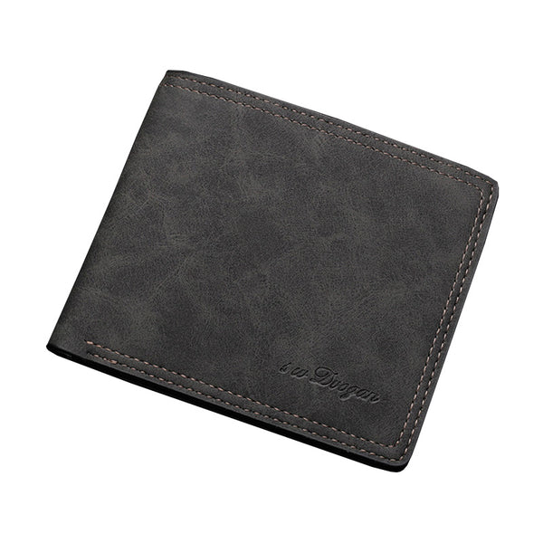 Business Practical Short Multi Cards Receiving Horizontal Bifold Purse