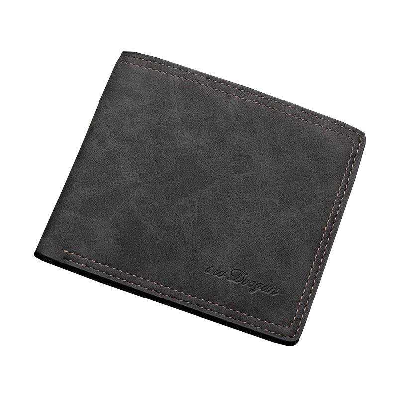 Business Practical Short Multi Cards Receiving Horizontal Bifold Purse