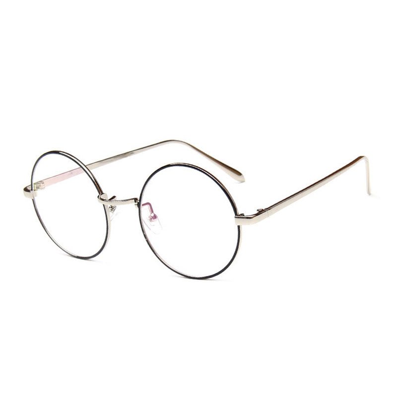 Classic Round Metal Glasses Frame School Teenagers Eyeglasses Frame