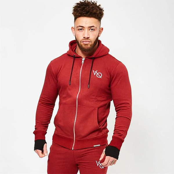 Men's New Fashion Gyms Hoodies Loose Coat  Fitness Casual Drawstring jacket