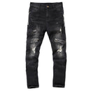 Man Hot Sale Fashion Extensible Skinny Vintage Ripped Jeans