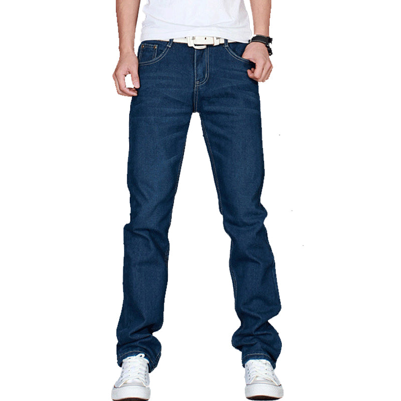 Male Simple Fashion Style Baggy Cowboy Designer Denim Pants