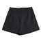 High Waisted Loose Latested a Design Black Chiffon Broad Leg Suit Shorts