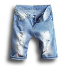 Fashion Men's Slim Ripped Jeans Denim Shorts With Holes