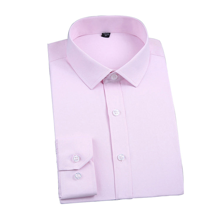 Man's Hot Sale Office Solid Color Long Sleeves Cotton Dress Shirt