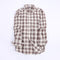 Men's Plaid Pattern Long Sleeve Cotton Lapel Collar Casual Shirt
