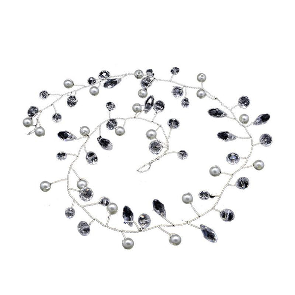 Elegant Water Drop Design Crystal Vine  Bridal Hairband